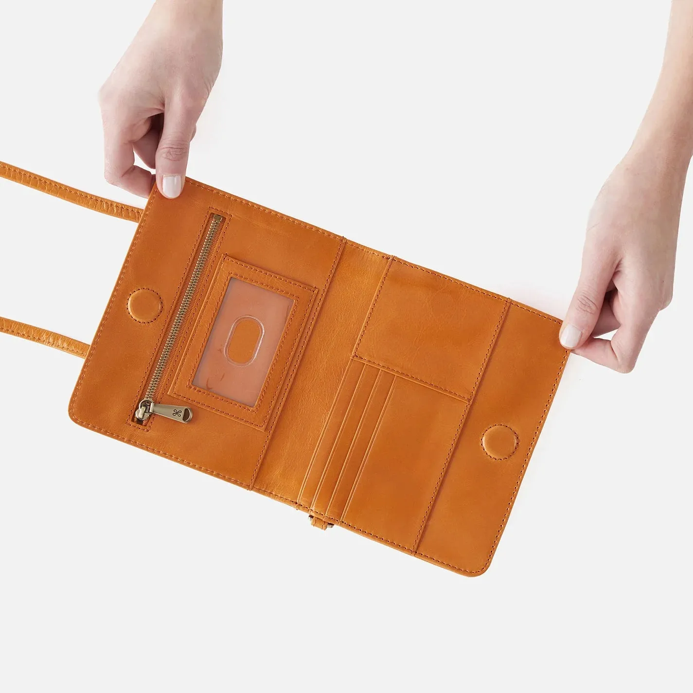 HOBO- Jill Wallet Crossbody Warm Amber