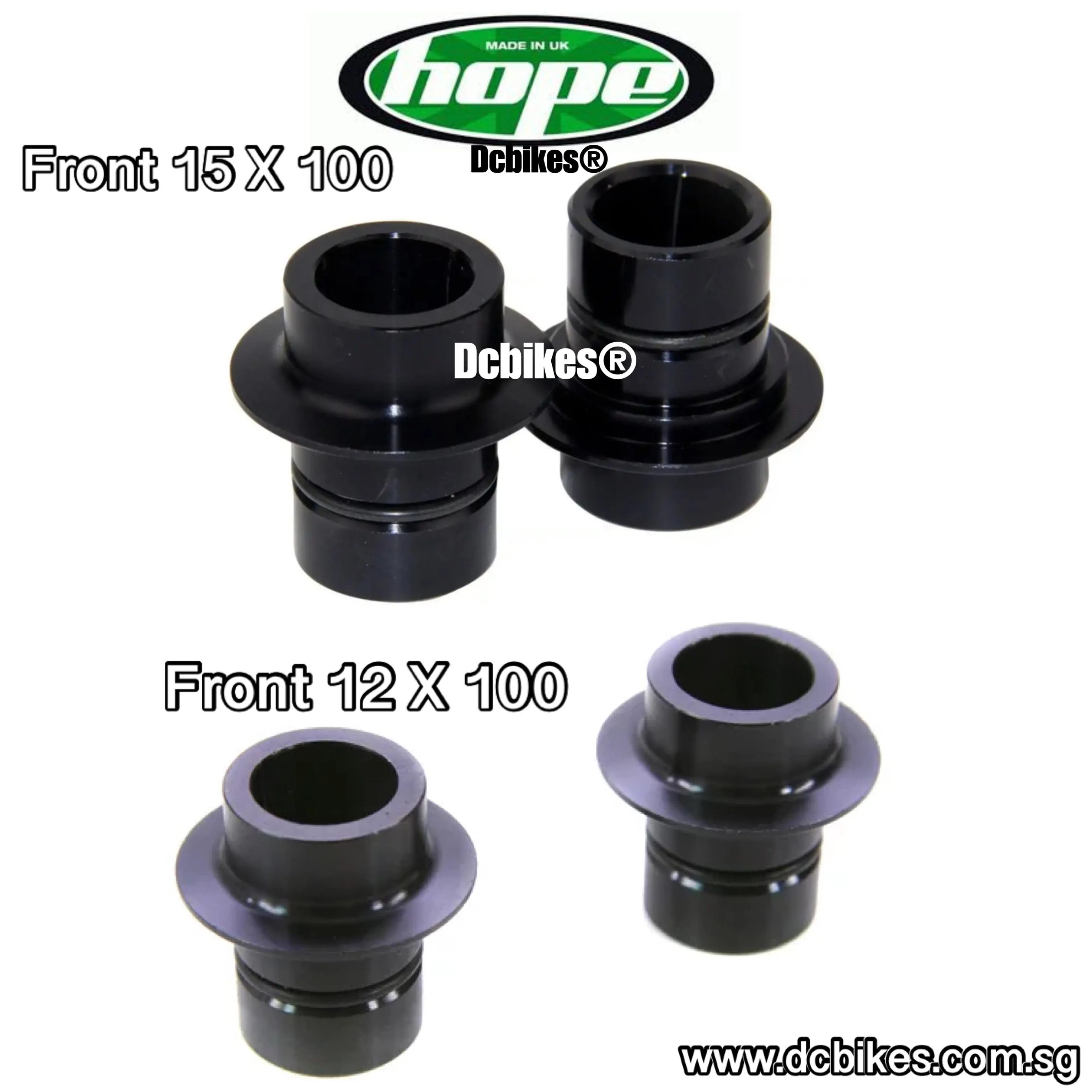 Hope Pro 2 - 4 Front 15mm | 12mm Conversion Adapter Kit