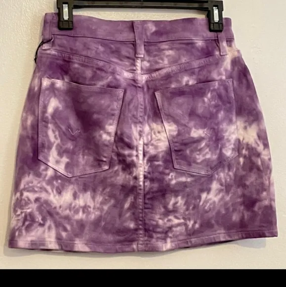 HUDSON- The Viper Mini Skirt/Lilac Fatigue Tie Dye-25 (US-0)