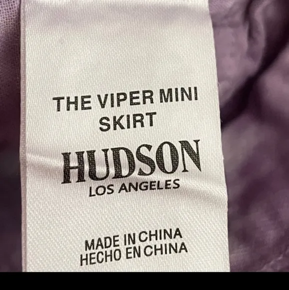 HUDSON- The Viper Mini Skirt/Lilac Fatigue Tie Dye-25 (US-0)