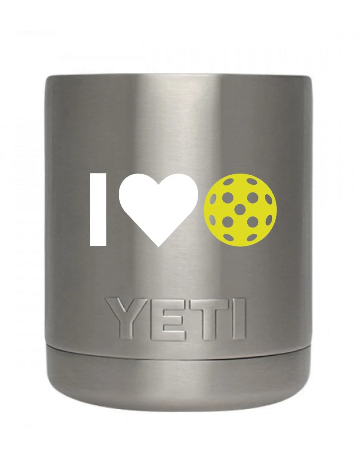 I Heart Pickleball Decal for your Yeti/Camelbak Water Bottle - Water Bottle Pickleball Decal
