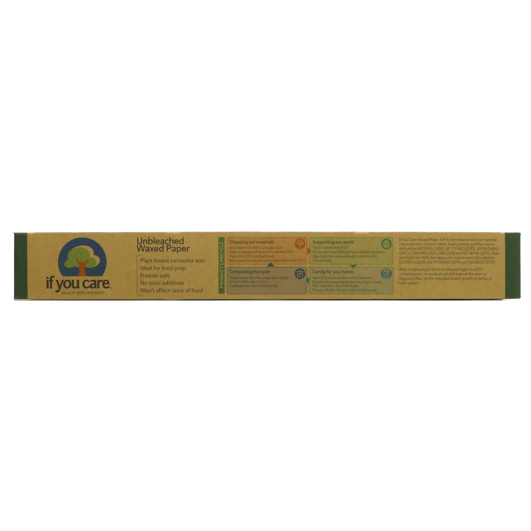 If You Care | Wax Paper - Unbleached - 23M x wrap to keep foods fresh | 1