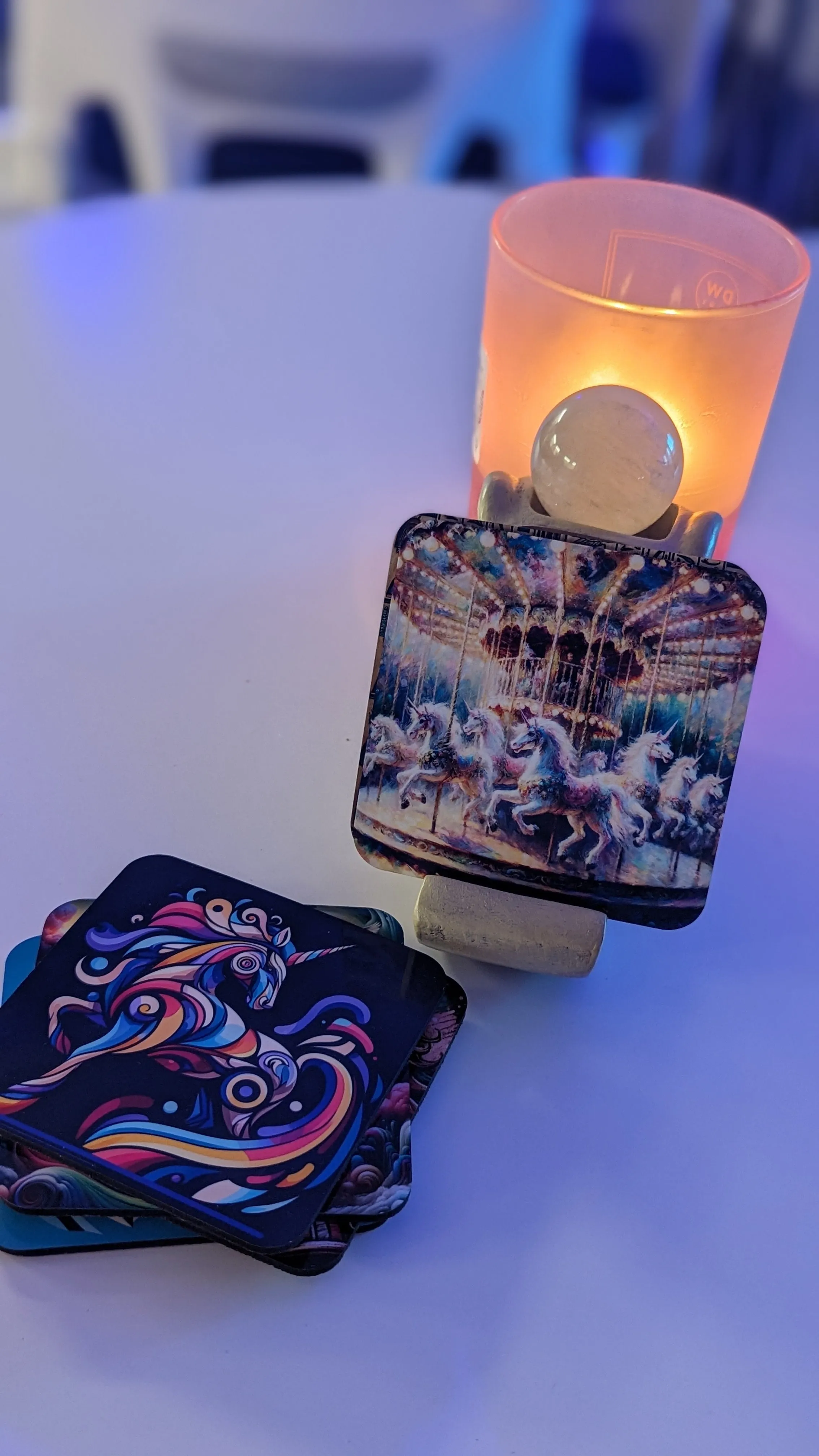 Impressionism Unicorn Coaster