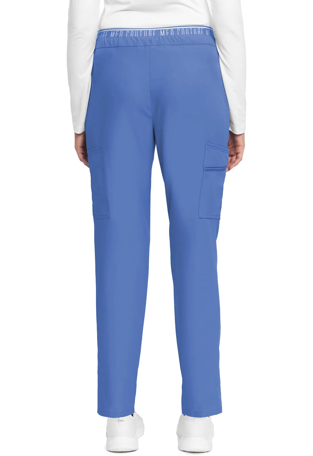 Insight MC009 Mid Rise Pull-on Tapered Leg Ankle Pants Ciel