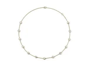 Ippolita Mother of Pearl Lollipop Confetti 13-Stone Station Necklace in 18K Yellow Gold