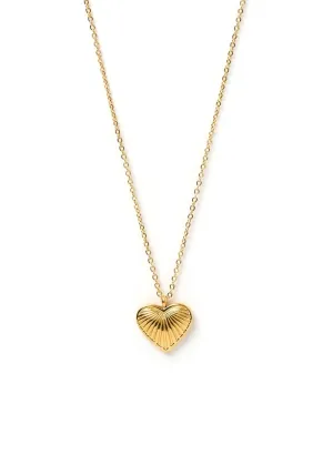 Jasmine Gold Heart Necklace