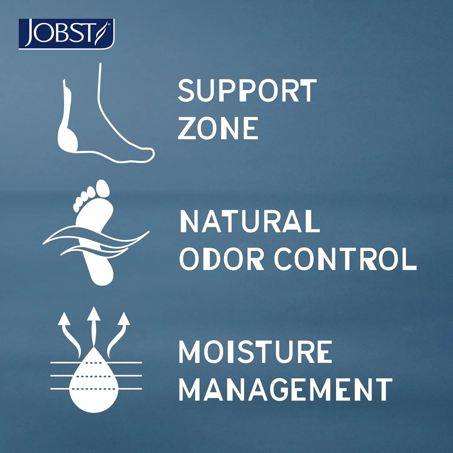 Jobst Sport 15-20mmHg Knee High Stockings Closed Toe