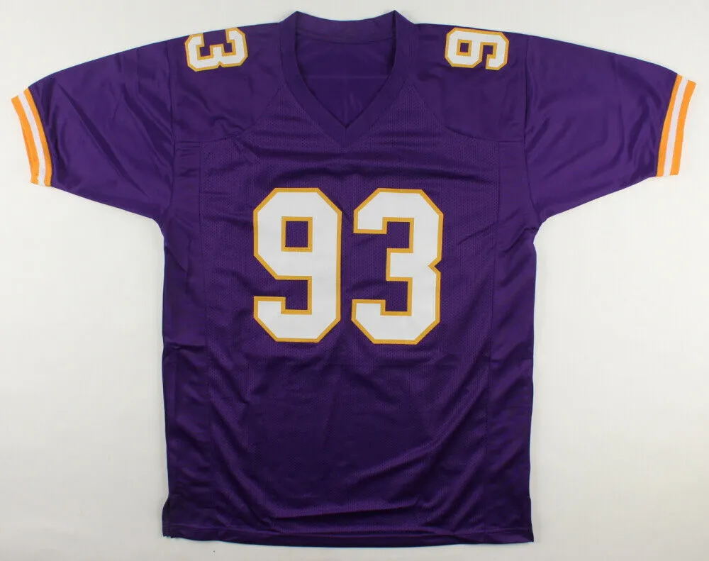 John Randle Signed Minnesota Vikings Jersey (Schwartz COA) Hall of Fame D T 2010