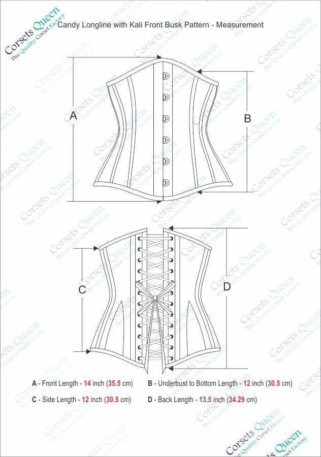 Katharina Steel Boned Brown Sheep Nappa Leather Corset