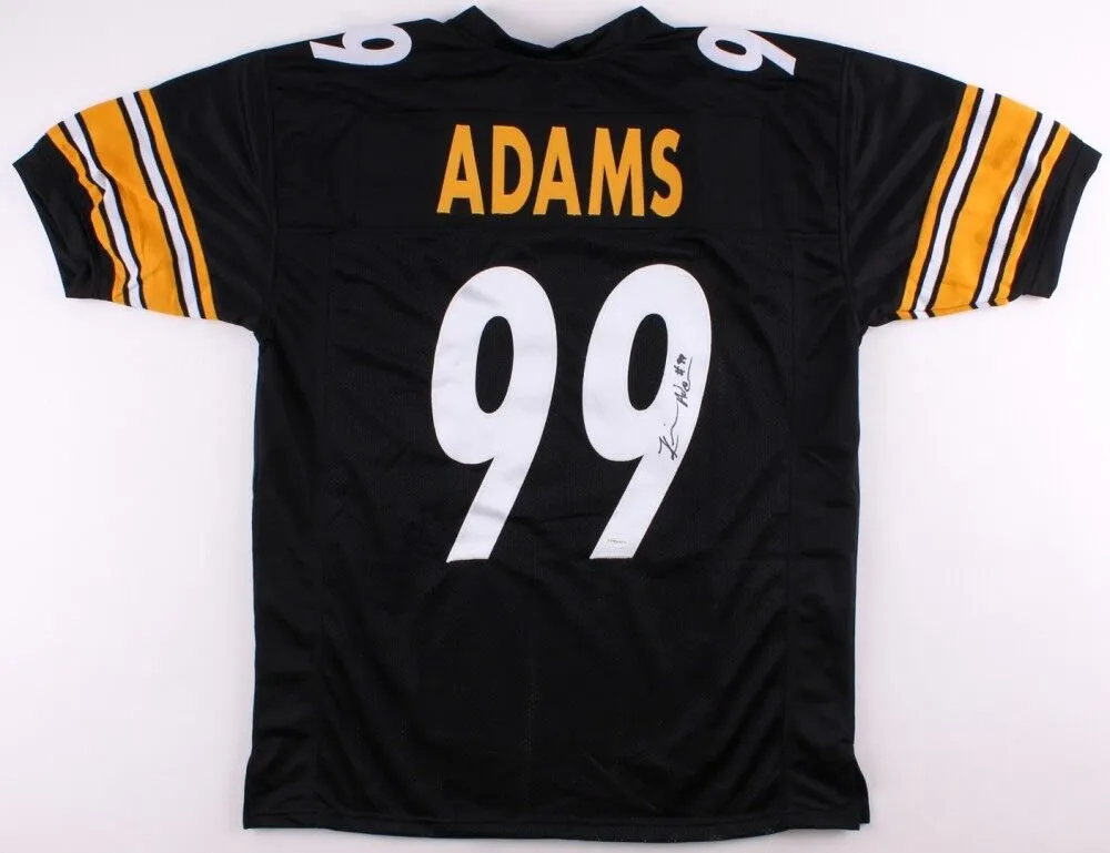 Keion Adams Signed Steelers Jersey (TSE COA) 2017 Rookie Outside Linebacker
