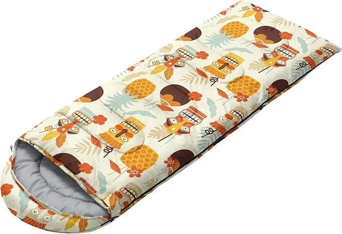 Kids Sleeping Bag for Boys and Girls,Monster Alien Print-Lightweight Warm Portable Outdoor Indoor-Waterproof Cold Weather Resistant Sleeping Bag for Camping Hiking