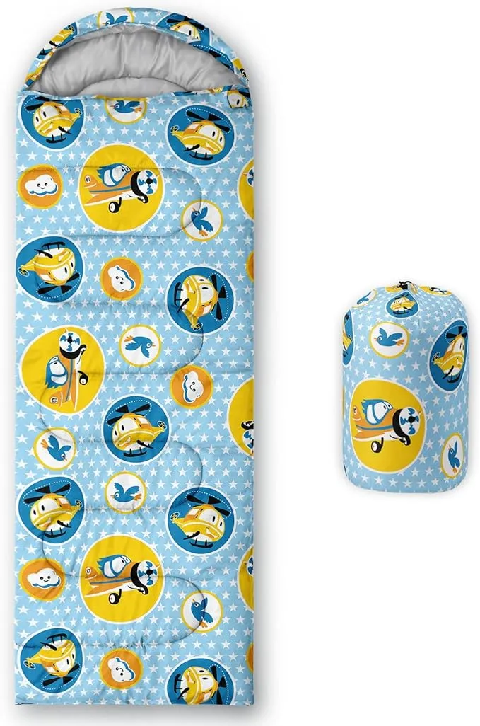 Kids Sleeping Bag for Boys and Girls,Monster Alien Print-Lightweight Warm Portable Outdoor Indoor-Waterproof Cold Weather Resistant Sleeping Bag for Camping Hiking