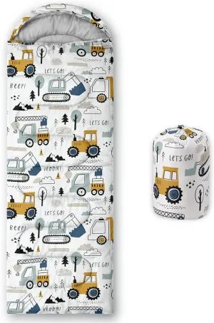 Kids Sleeping Bag for Boys and Girls,Monster Alien Print-Lightweight Warm Portable Outdoor Indoor-Waterproof Cold Weather Resistant Sleeping Bag for Camping Hiking