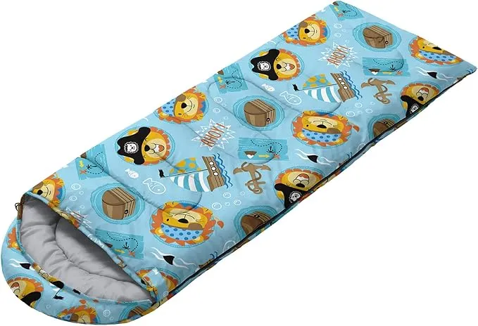 Kids Sleeping Bag for Boys and Girls,Monster Alien Print-Lightweight Warm Portable Outdoor Indoor-Waterproof Cold Weather Resistant Sleeping Bag for Camping Hiking