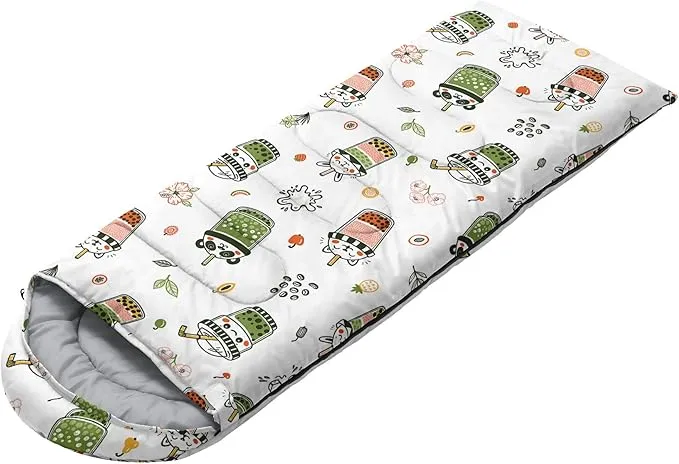 Kids Sleeping Bag for Boys and Girls,Monster Alien Print-Lightweight Warm Portable Outdoor Indoor-Waterproof Cold Weather Resistant Sleeping Bag for Camping Hiking