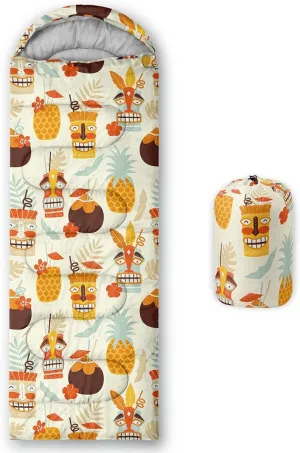 Kids Sleeping Bag for Boys and Girls,Monster Alien Print-Lightweight Warm Portable Outdoor Indoor-Waterproof Cold Weather Resistant Sleeping Bag for Camping Hiking
