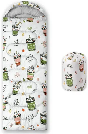 Kids Sleeping Bag for Boys and Girls,Monster Alien Print-Lightweight Warm Portable Outdoor Indoor-Waterproof Cold Weather Resistant Sleeping Bag for Camping Hiking
