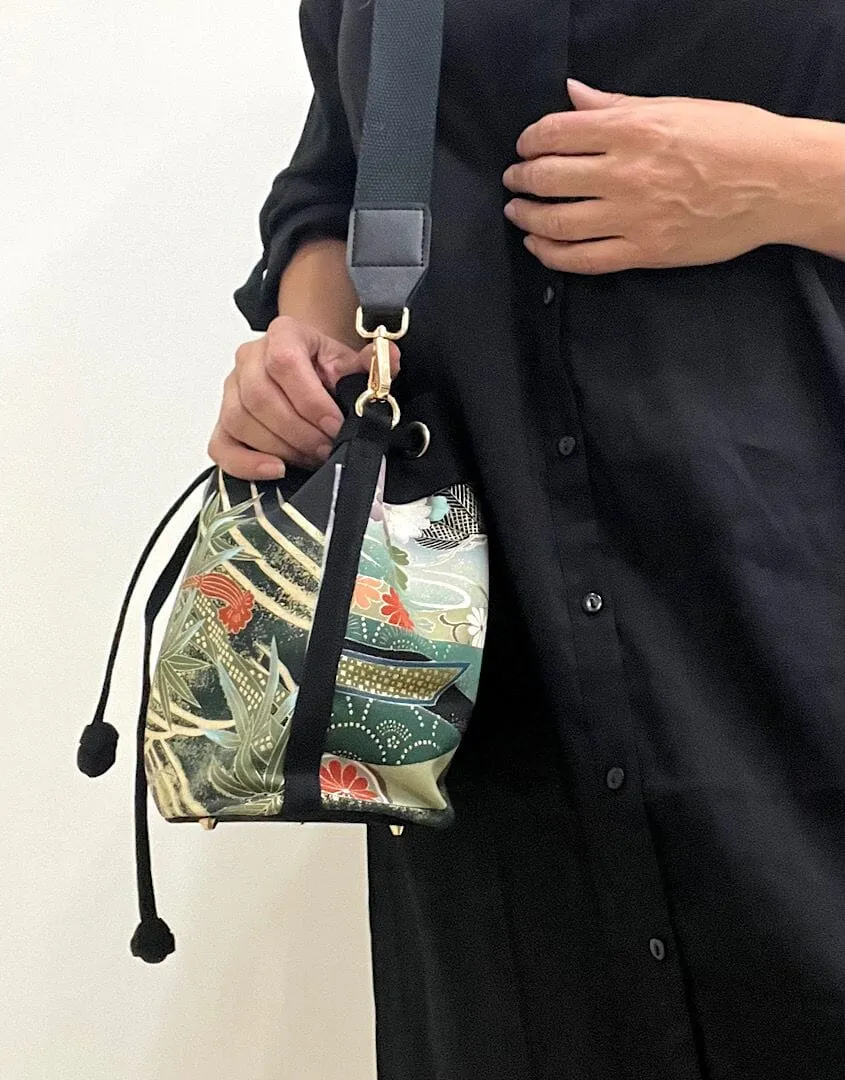 Kimono Drawstring Crossbody 5553A