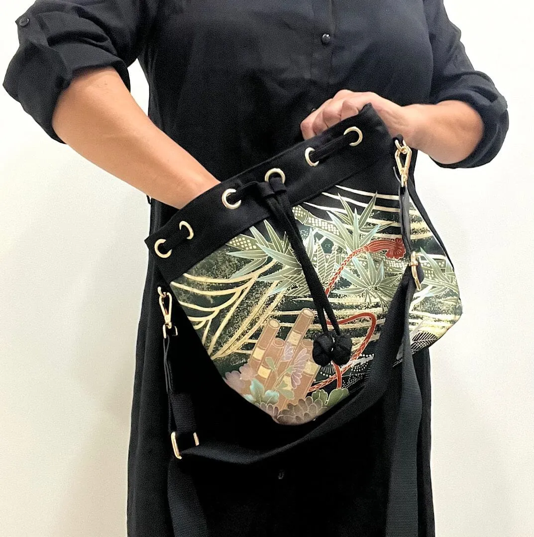 Kimono Drawstring Crossbody 5553A