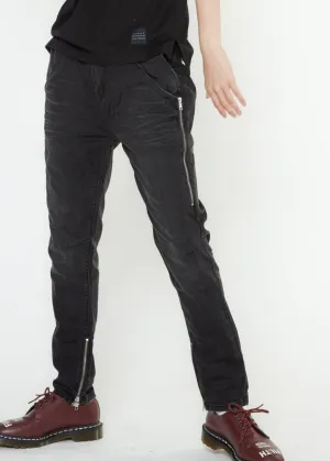 Konus Men's Double Entry Pocket Denim in Black by Shop at Konus