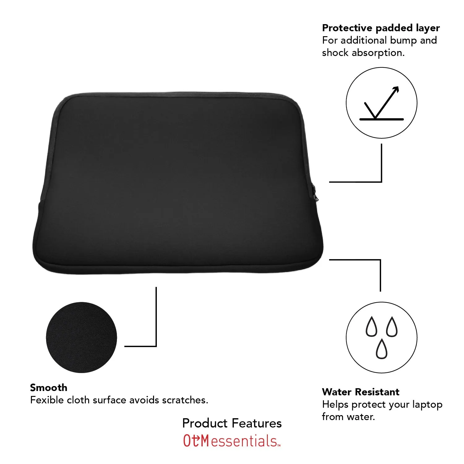 Laptop Sleeve, Neoprene, University of Louisiana at Lafayette