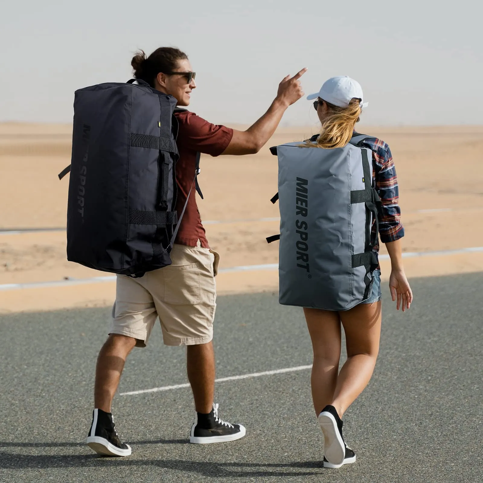 Large Convertible Backpack Duffle Heavy Duty Duffel Bag