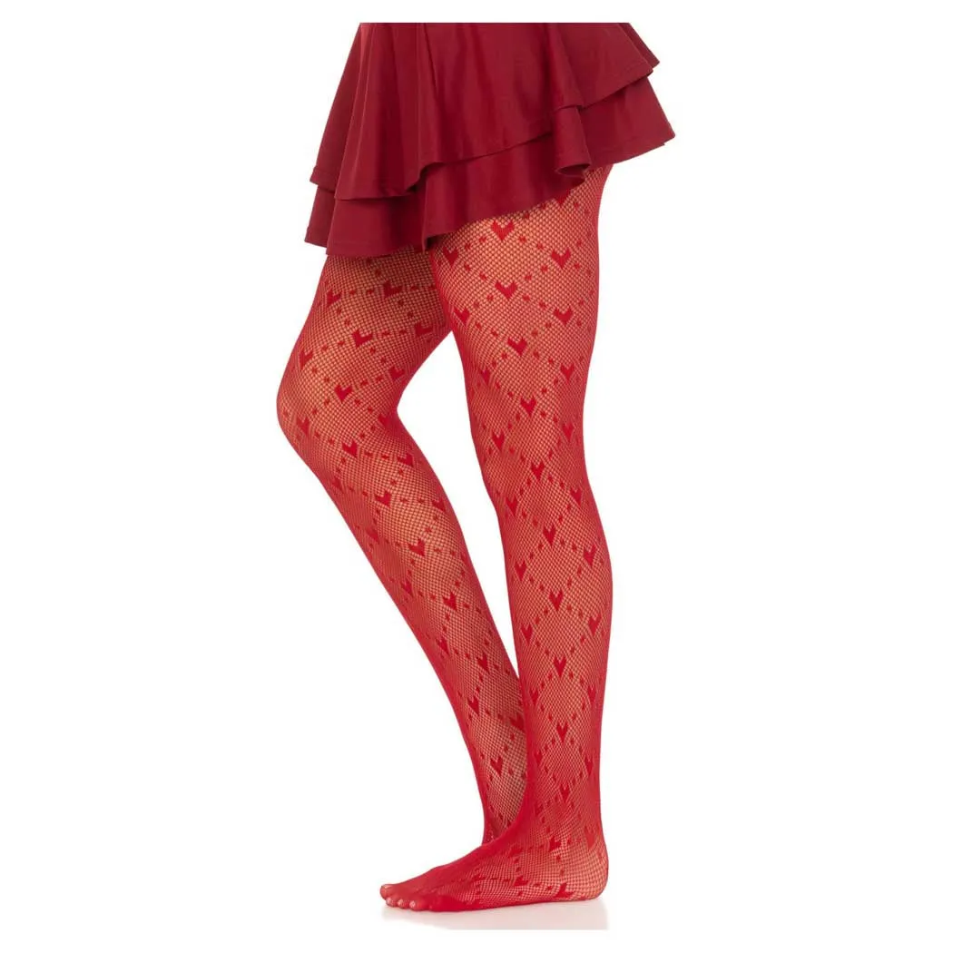 Leg Avenue Valentina Heart Net Tights