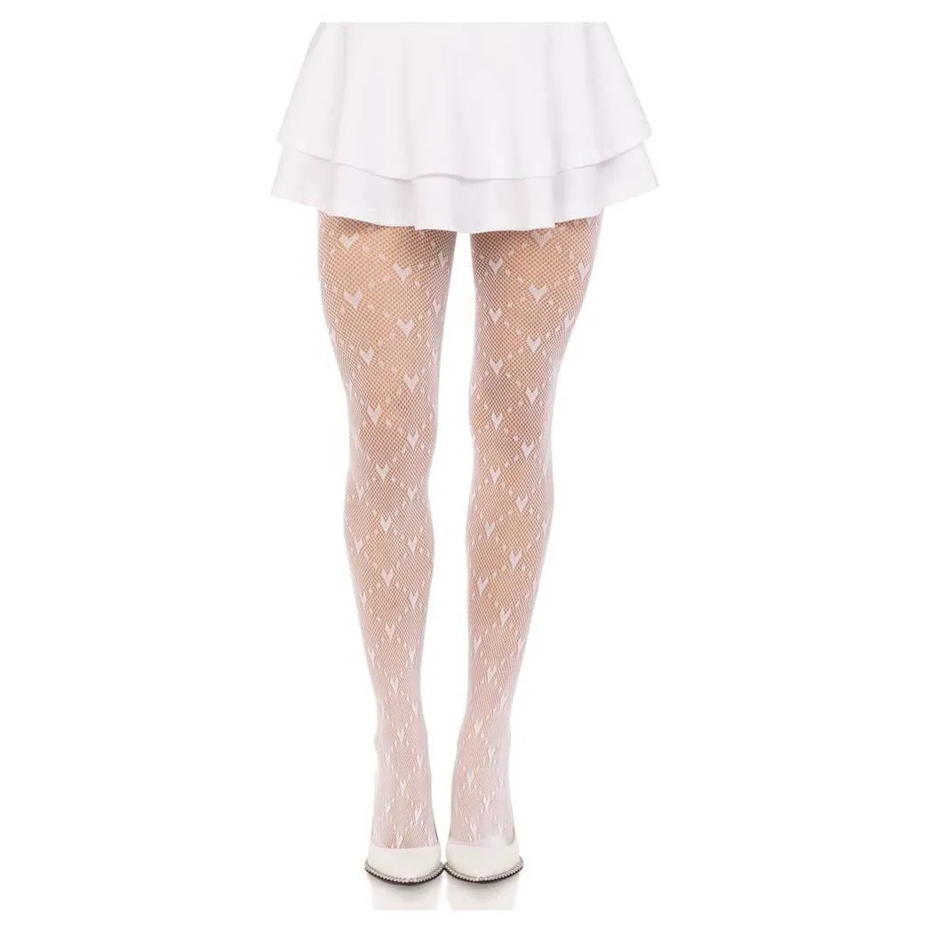 Leg Avenue Valentina Heart Net Tights