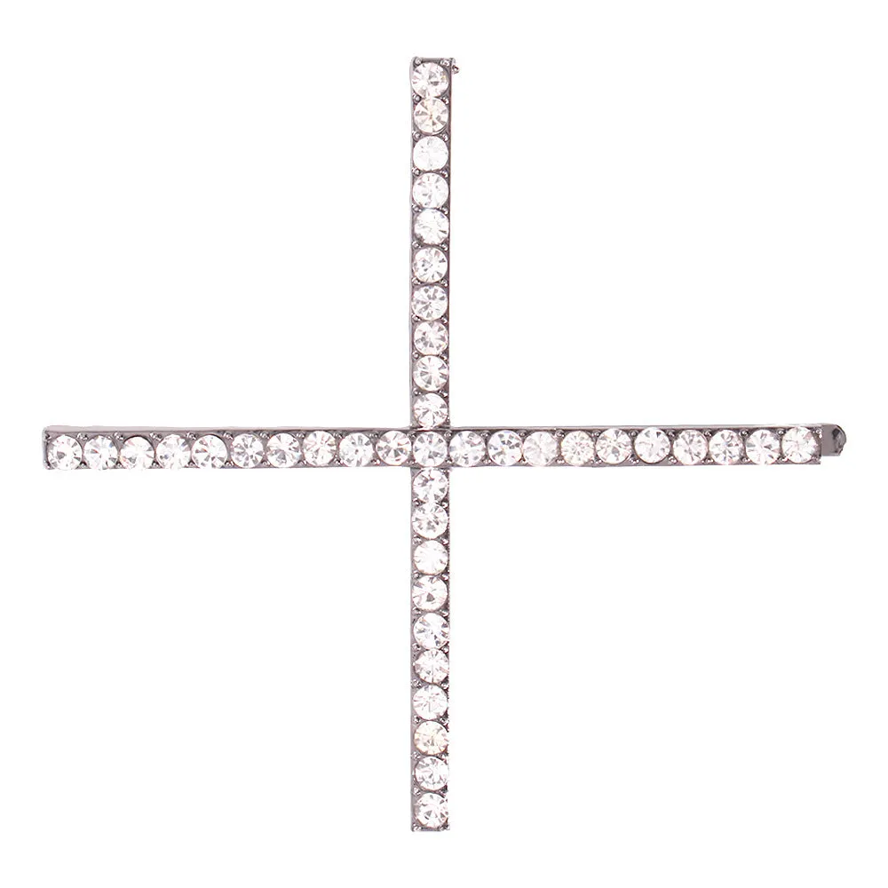Letter Pattern Fashion Rhinestone Hair Clip