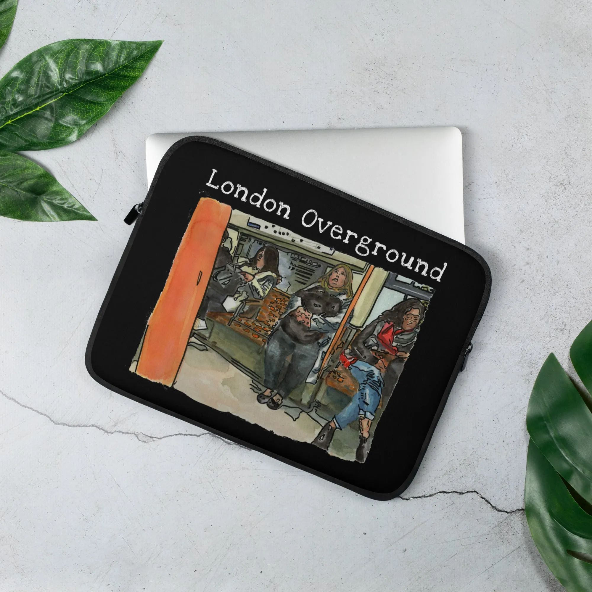 London Overground - Hibiscus Surfwear - Ethical Laptop Case