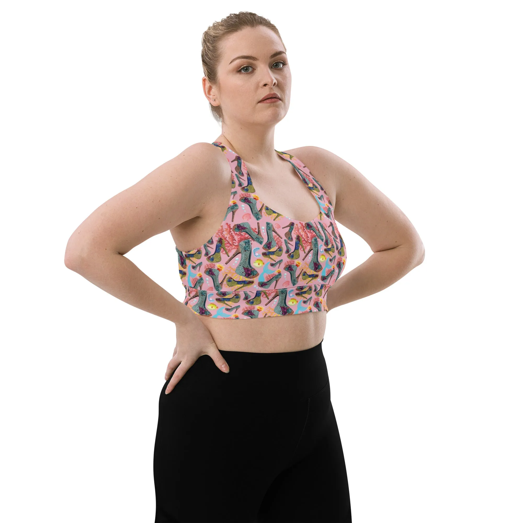 Longline sports bra 'Fashion Sea'