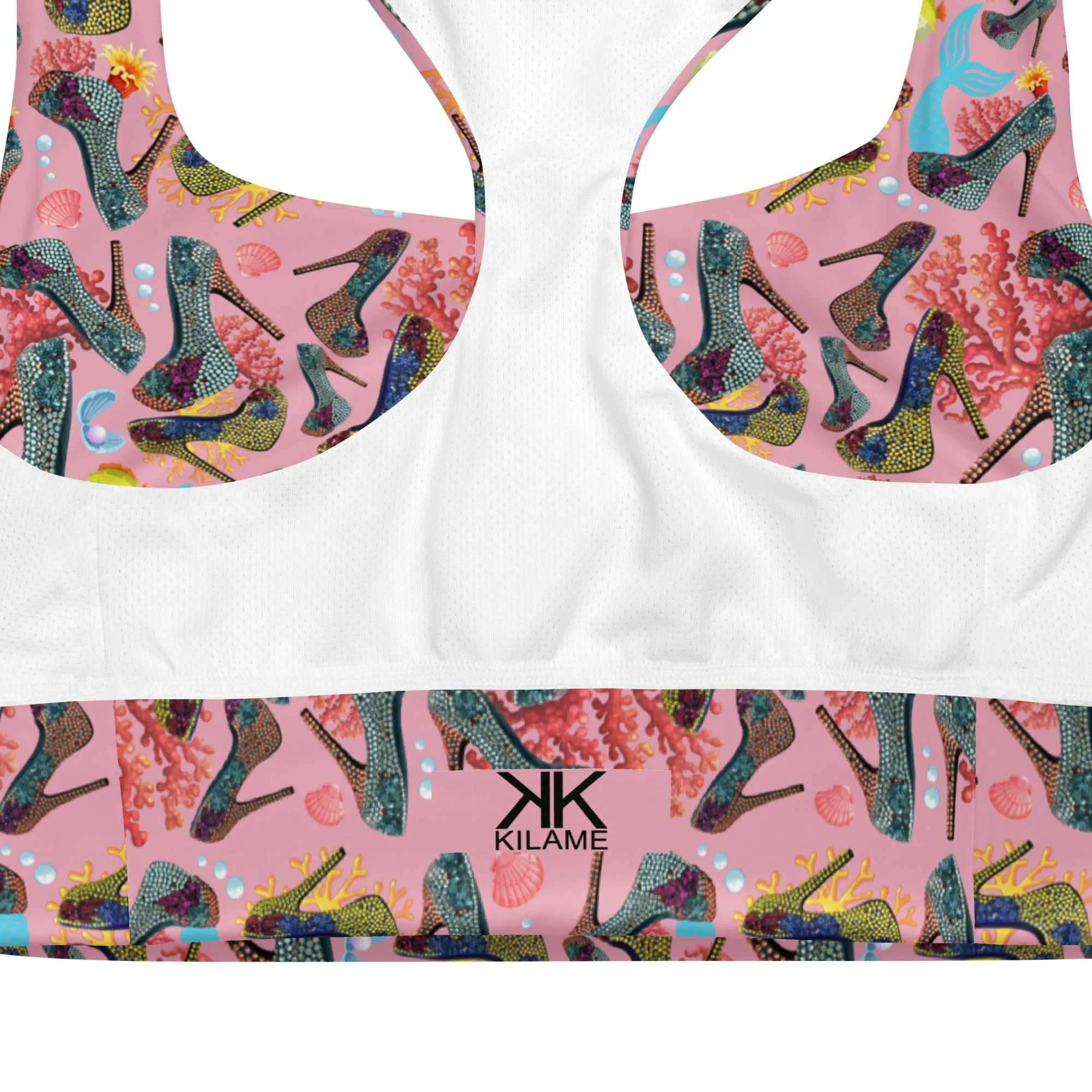 Longline sports bra 'Fashion Sea'