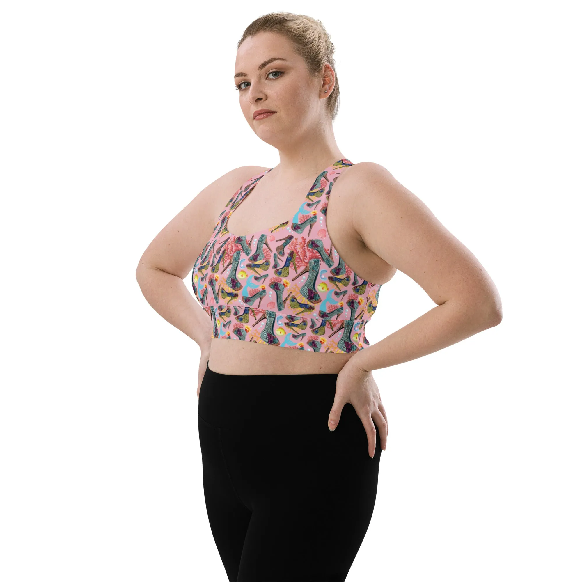Longline sports bra 'Fashion Sea'