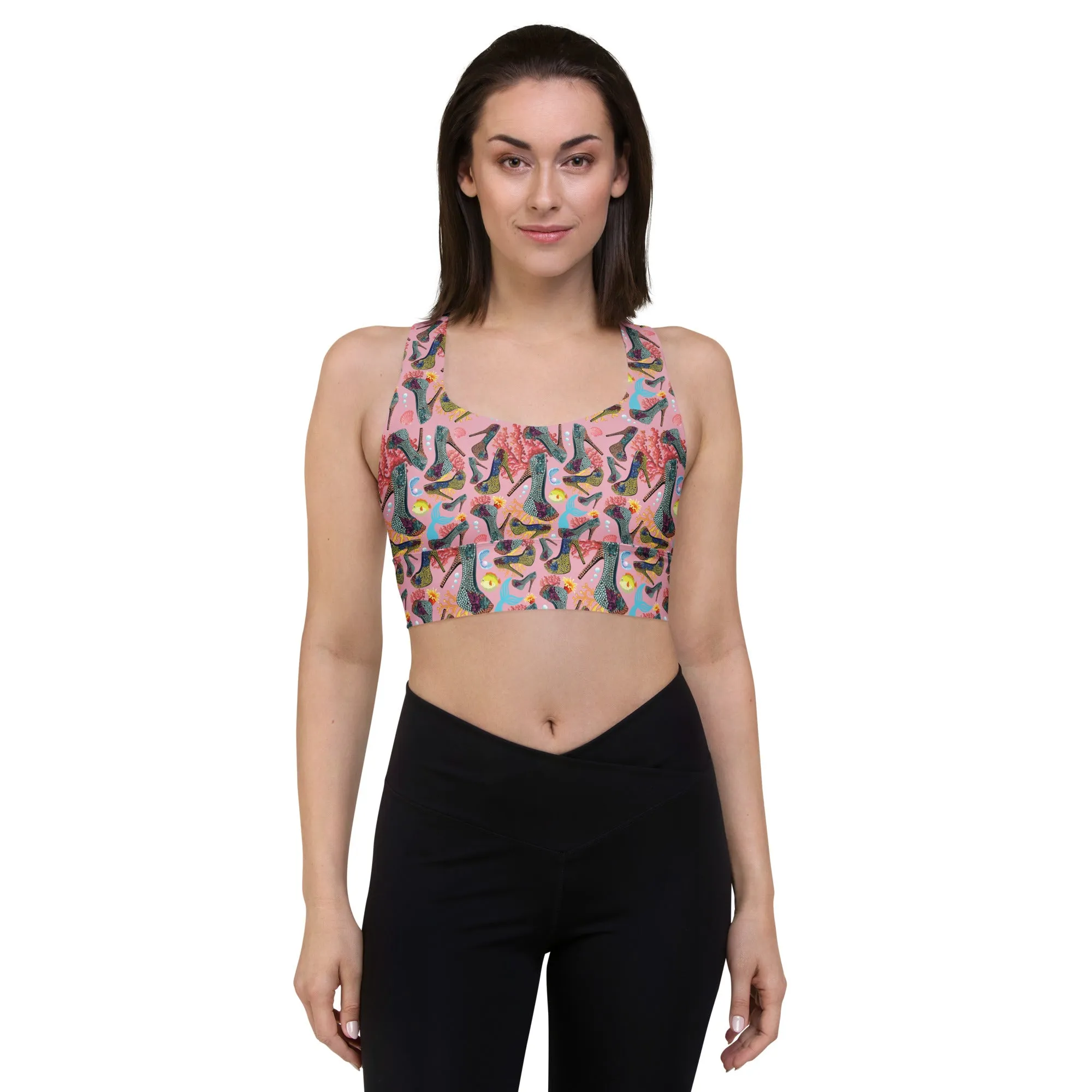 Longline sports bra 'Fashion Sea'
