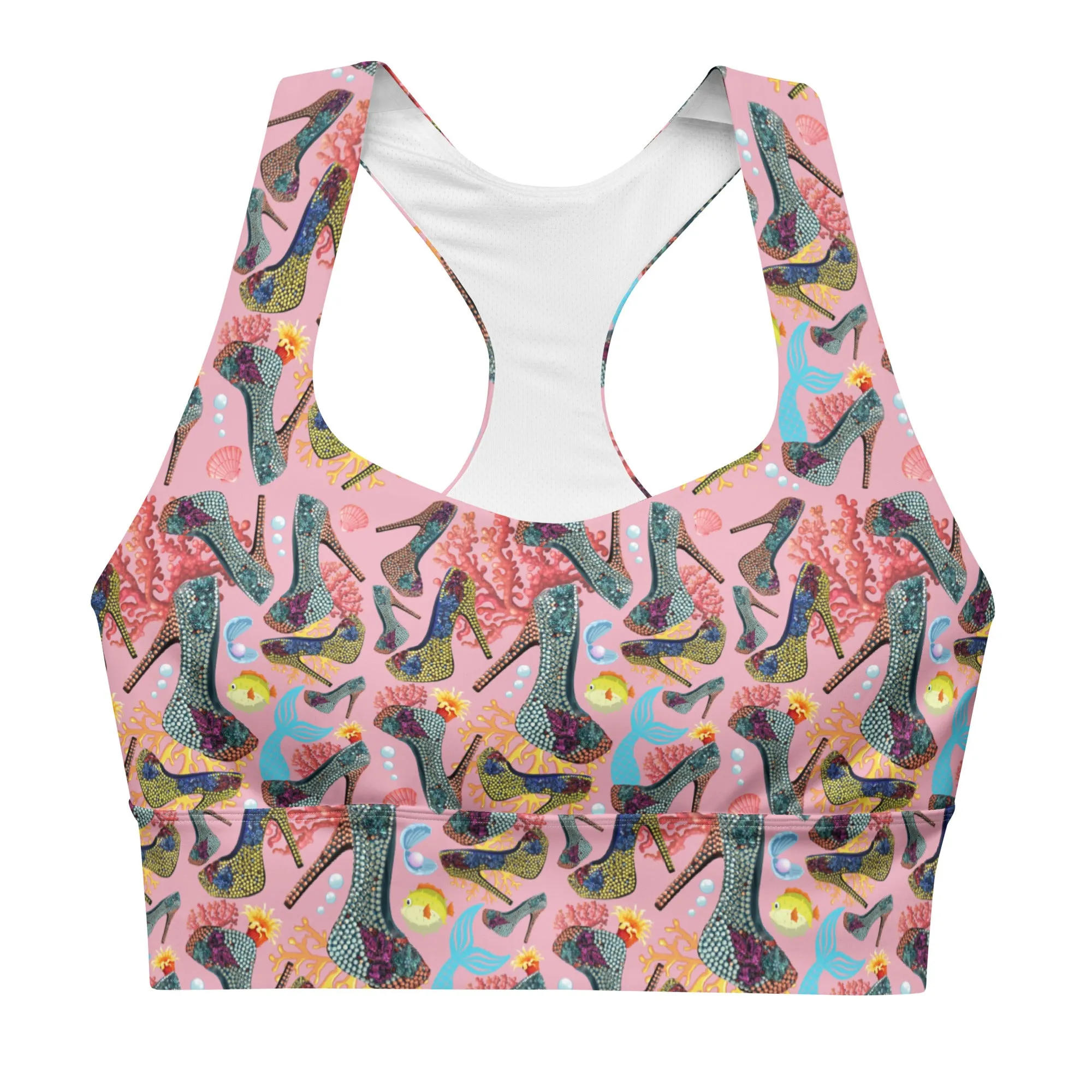 Longline sports bra 'Fashion Sea'