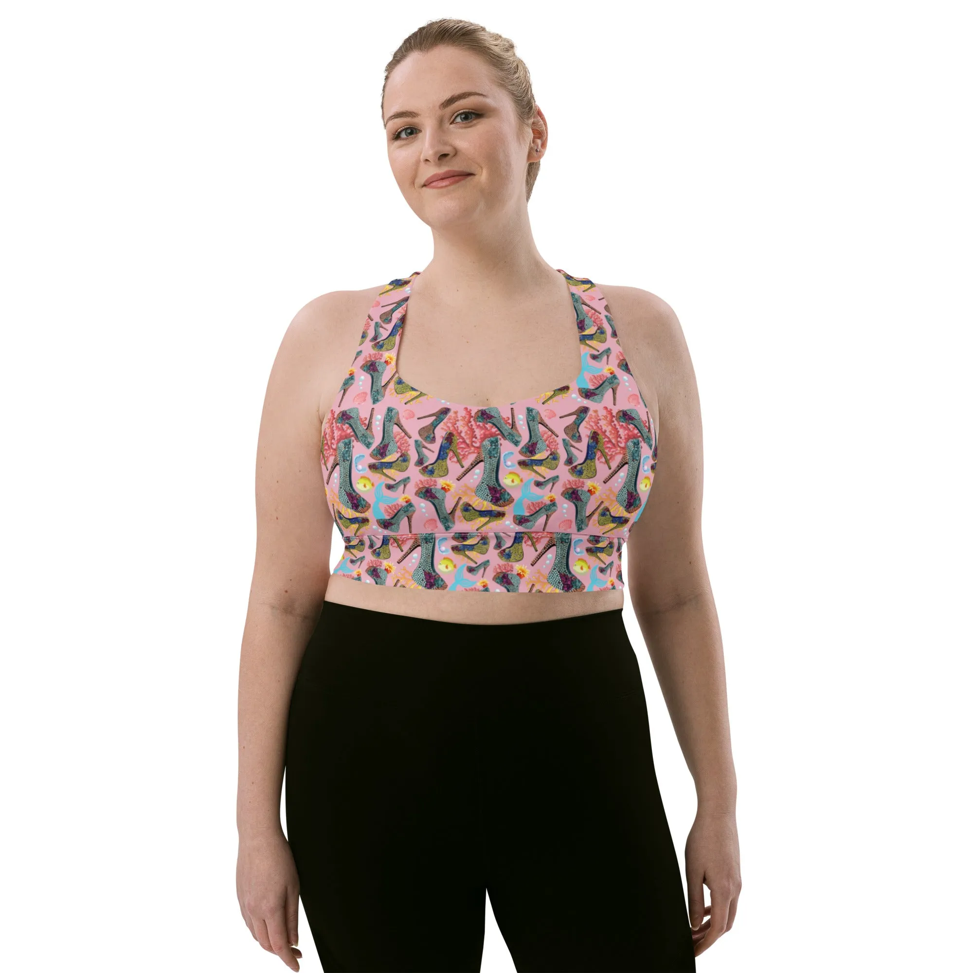 Longline sports bra 'Fashion Sea'