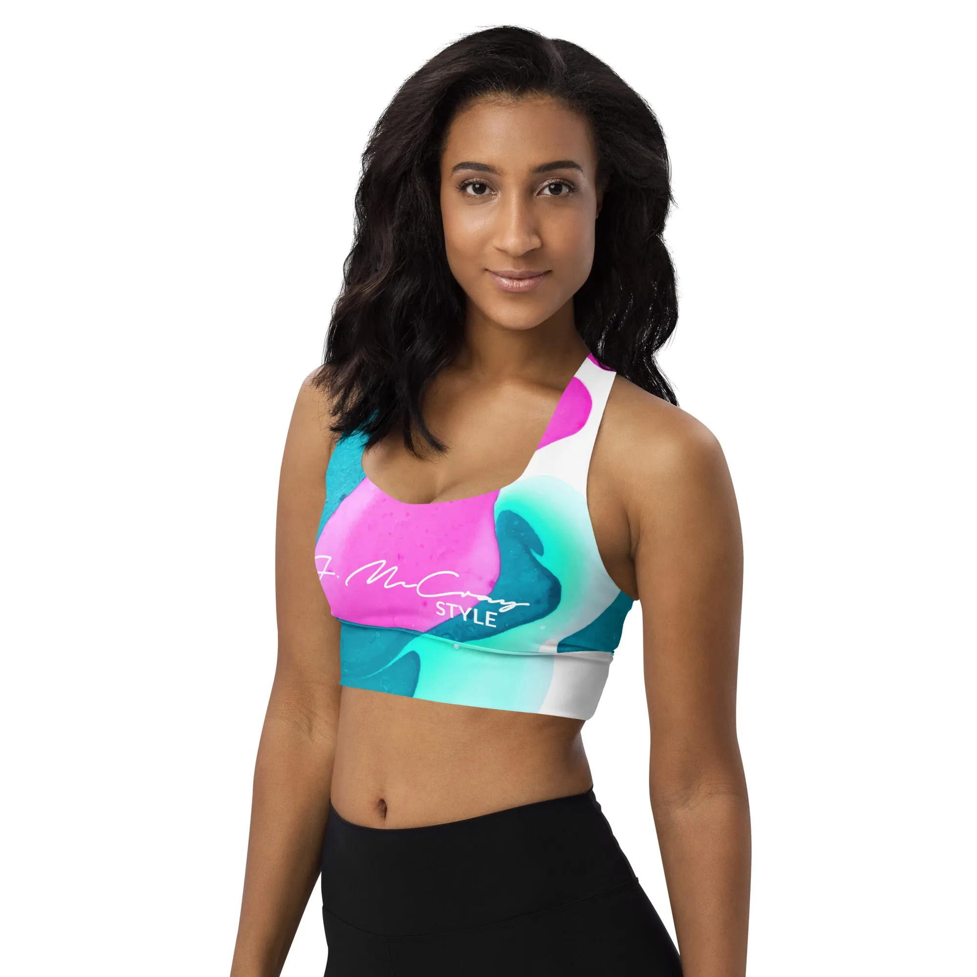 Longline sports bra