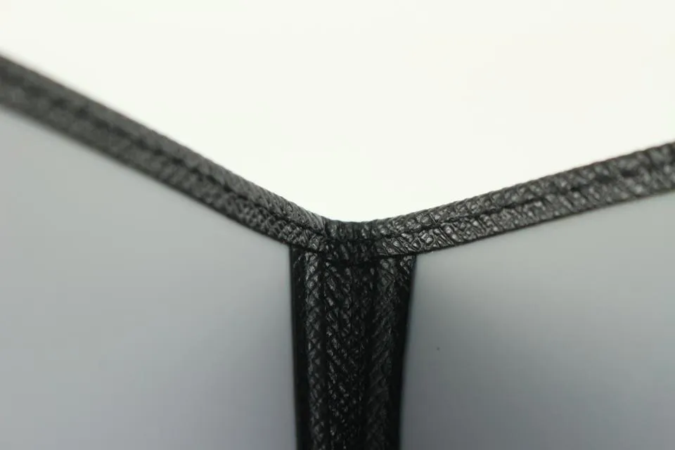 Louis Vuitton Black Taiga Leather Card Holder ID Case 1217lv20