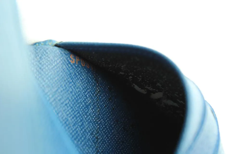 Louis Vuitton Blue Epi Leather Elise Compact Wallet with Box  16LVA1116
