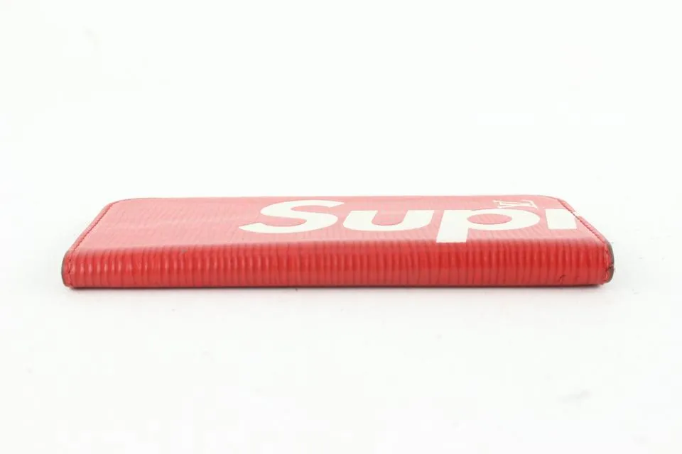 Louis Vuitton Supreme Red Epi Leather iPhone 7 Folio Case 1LV721