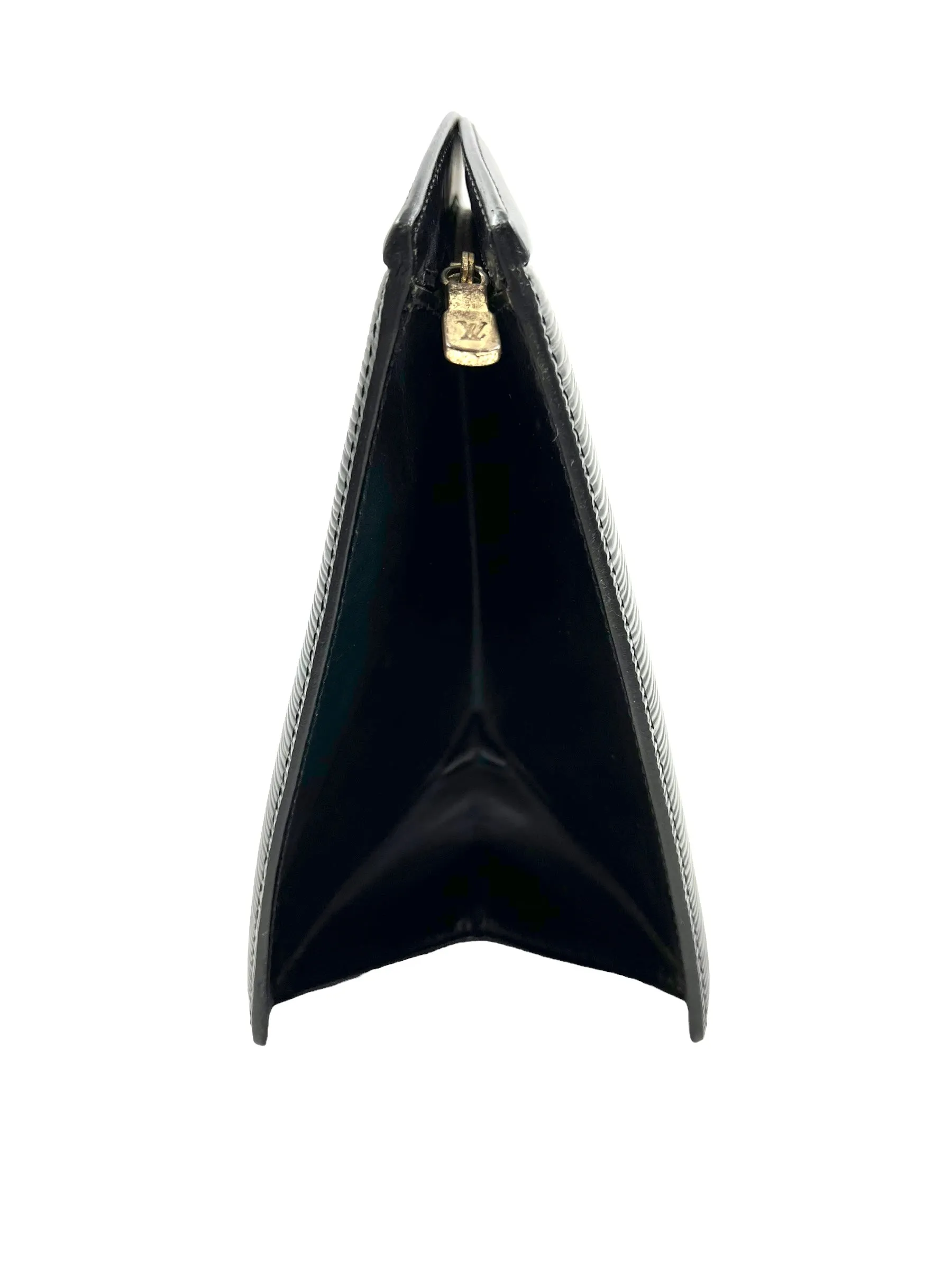 Louis Vuitton Vintage Black Epi Trousse Crete Clutch