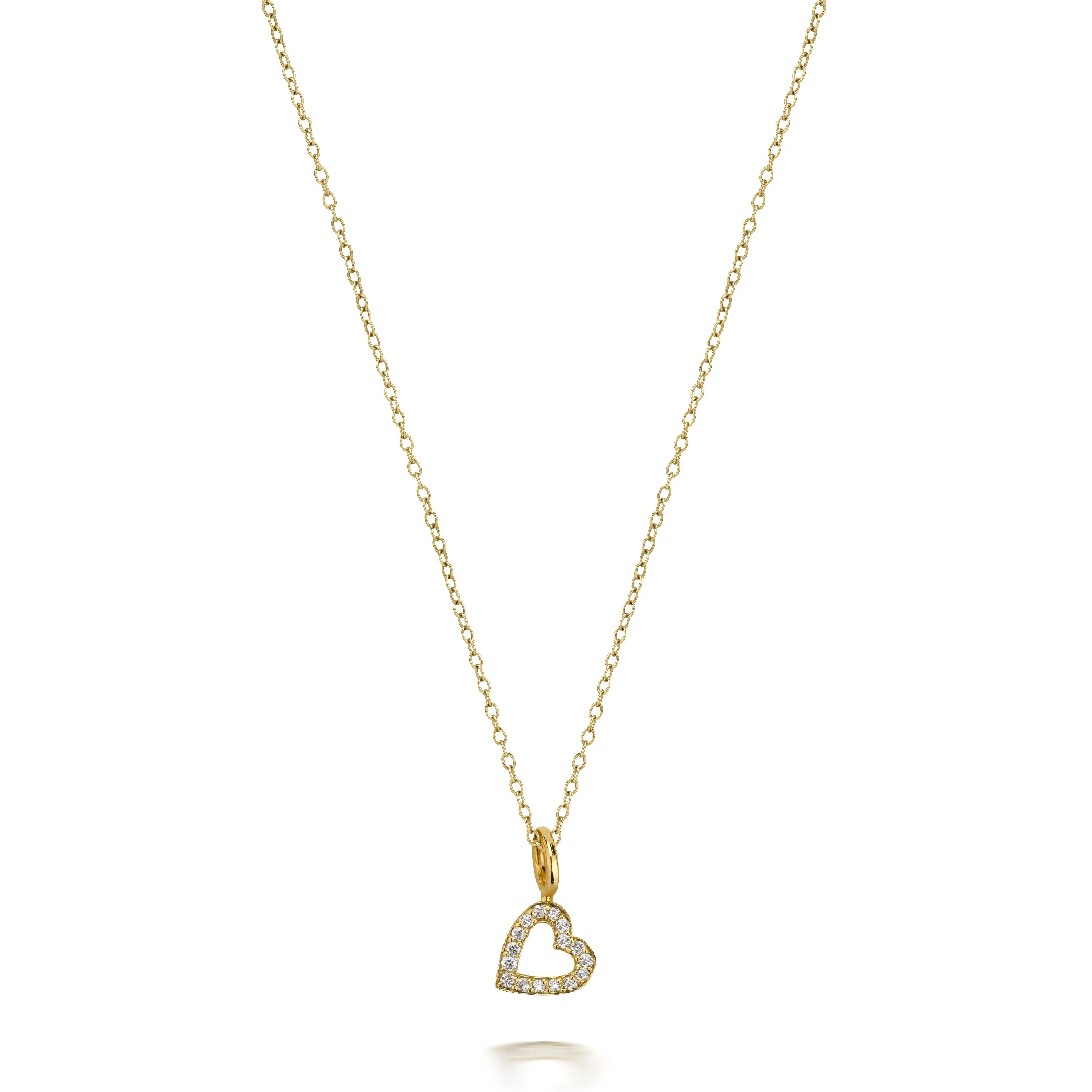 LOVE COUNT DIAMOND HEART NECKLACE