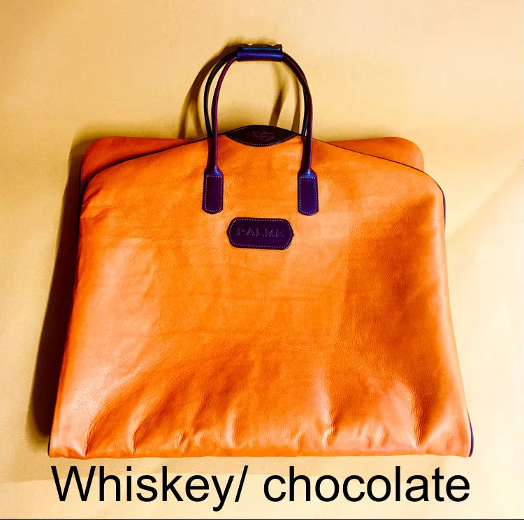 Luggage Leather Suit Bag