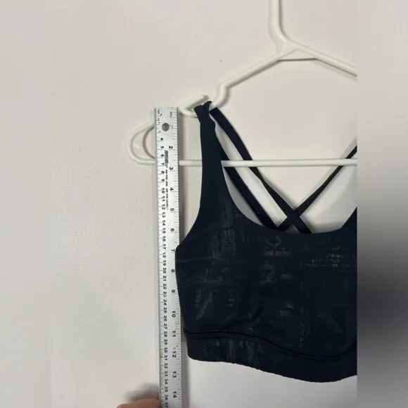Lululemon Black Energy Manifesto Rare Sports Bra 4