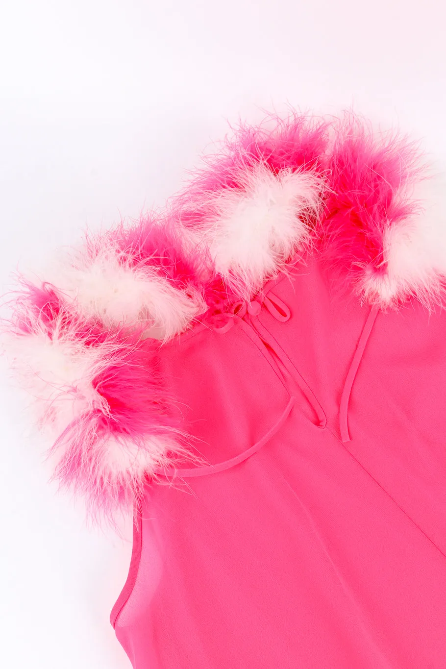 Marabou Trim Top & Dress Set