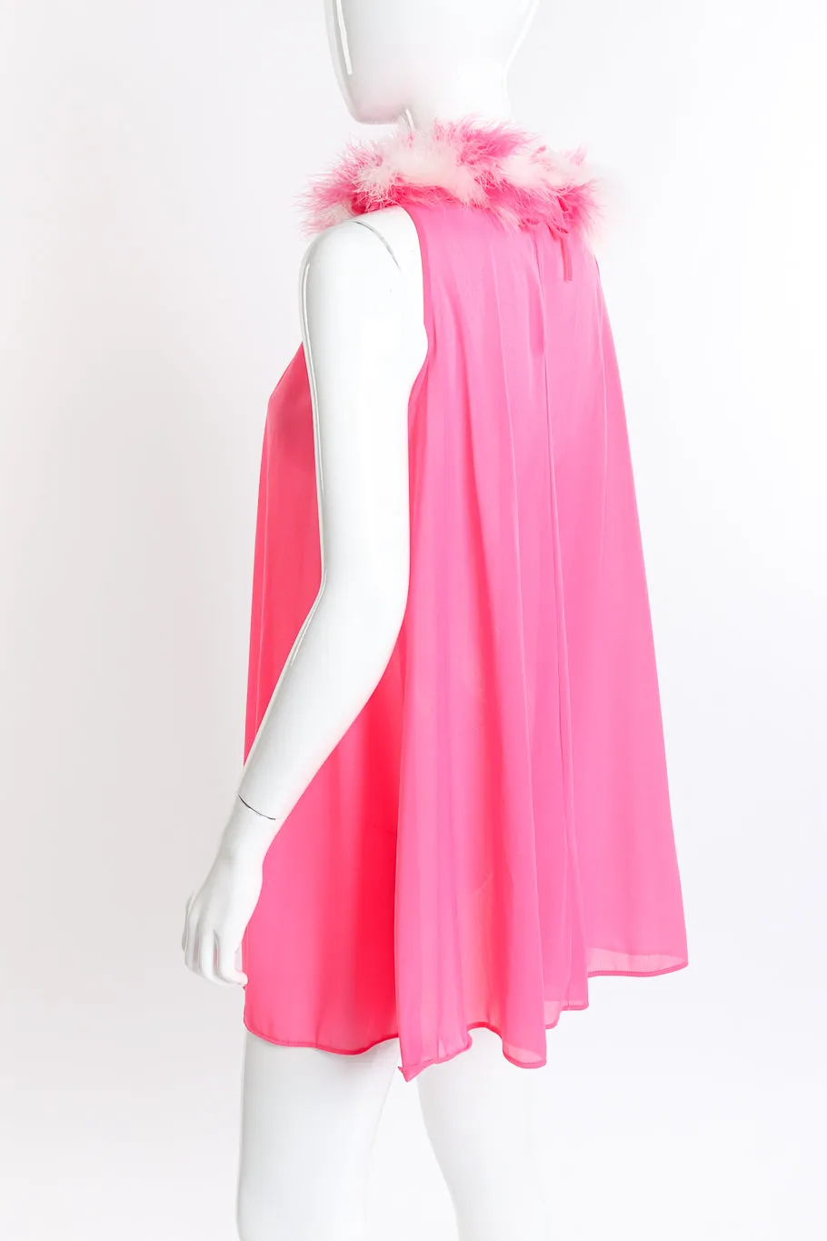 Marabou Trim Top & Dress Set