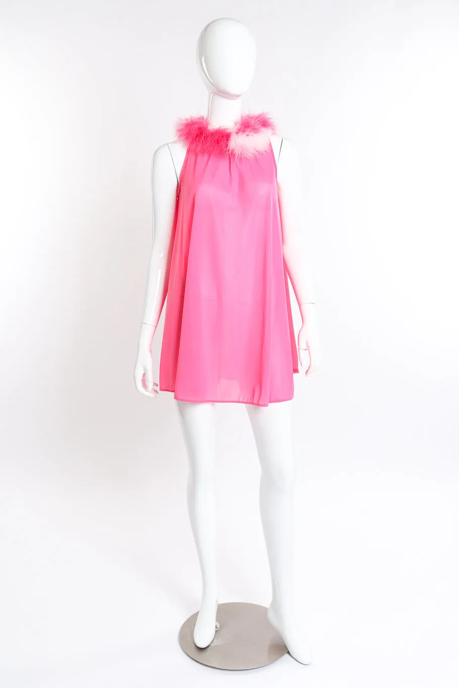 Marabou Trim Top & Dress Set