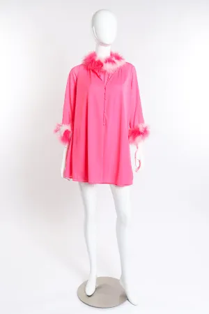 Marabou Trim Top & Dress Set