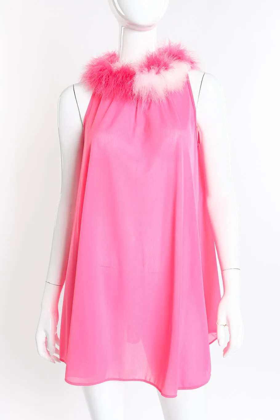 Marabou Trim Top & Dress Set