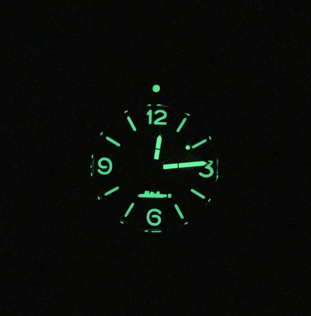Maranez Bangla 47 titanium automatic watch Green numbers